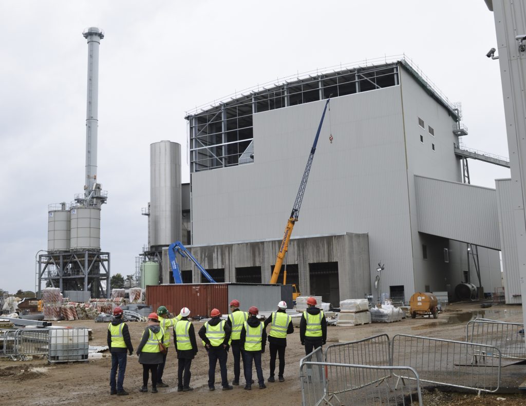 Snetterton renewable energy plant steel structure
