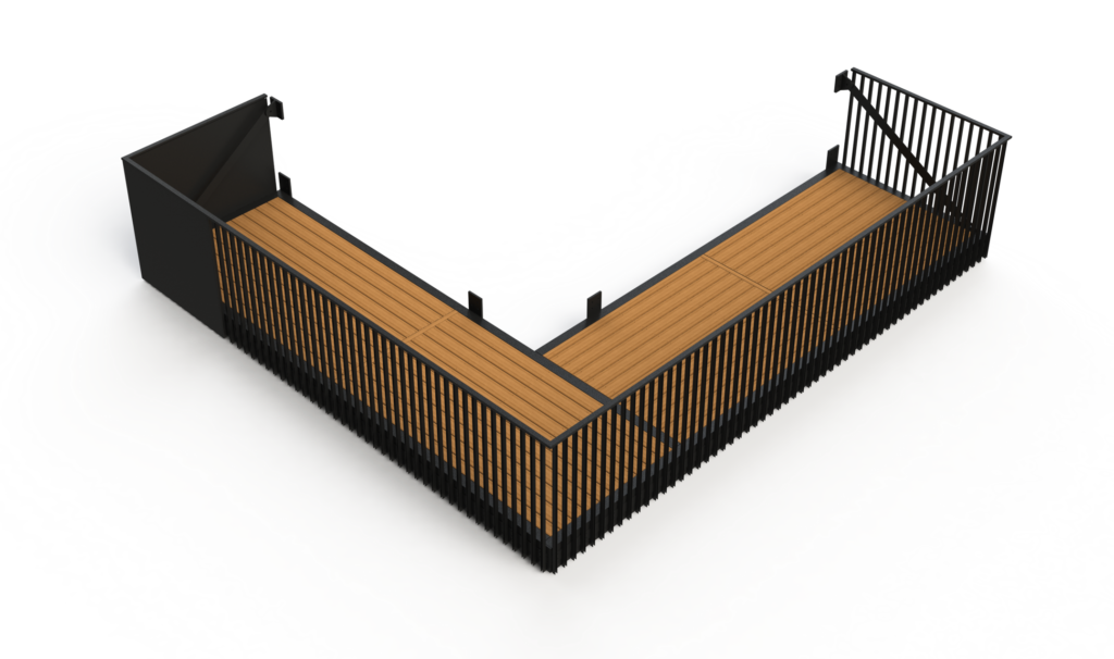 Strandholmen balcony render, from our engineering consultancy