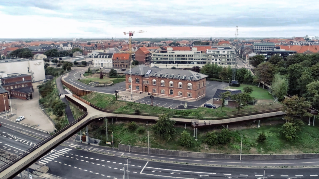 Landgangen Esbjerg promenade gangbro