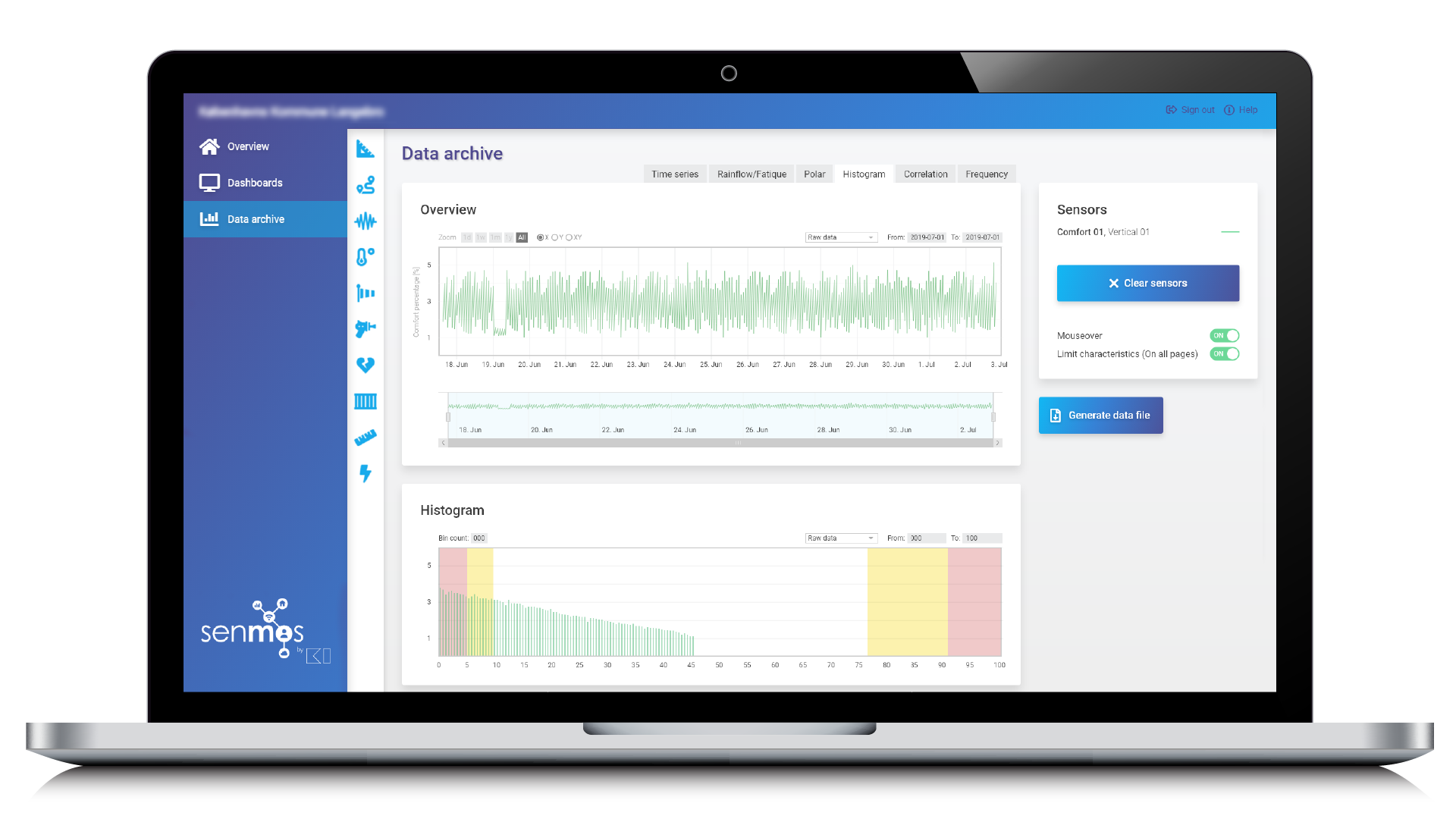 senmos structural health monitoring platform