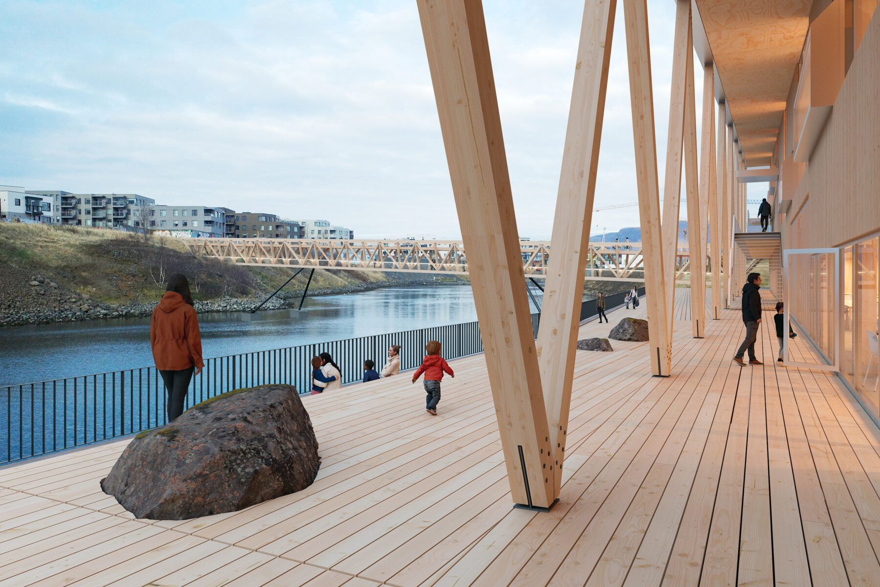 Vogabyggð skole bro school bridge competition konkurrence