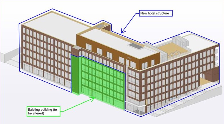 Hyatt Centric Reykjavík hotel konstruktion