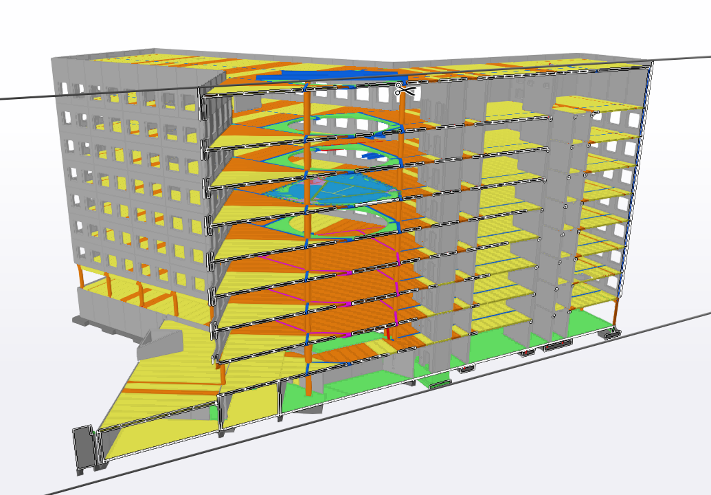 Gladsaxe company house atrium ombygning tekla
