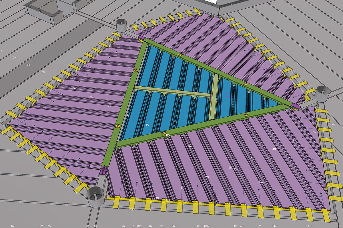 Gladsaxe company house atrium ombygning tekla