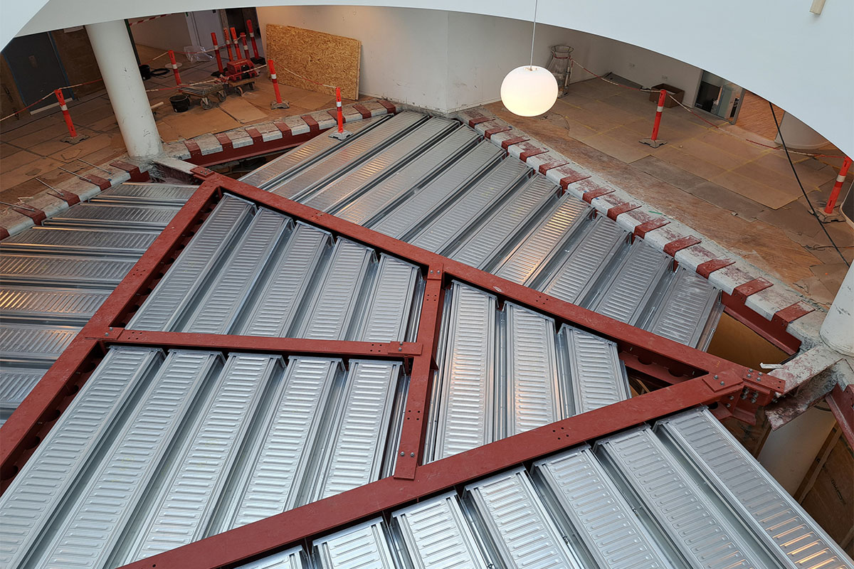 Gladsaxe company house atrium ombygning